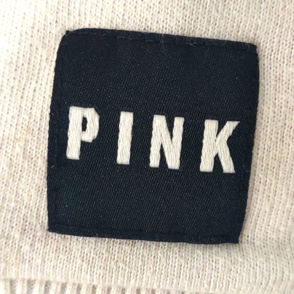 PINK Colorblock Black and Yellow Zip-Up Hoodie Size L - Picture 3 of 8